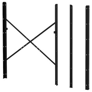 IKEA BROR Post, black, Depth: 1 5/8 in Height: 43 1/4 in. Order here!, 4 pack, Ikea Outlet | 5281HVGRU