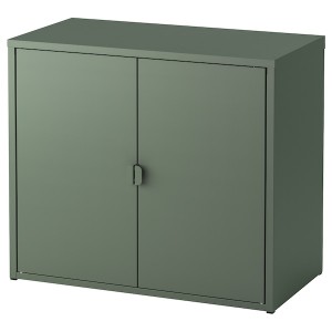 IKEA BROR cabinet with 2 doors, gray-green, 29 7/8x15 3/4x26 in, Ikea Outlet | 7391VMADL