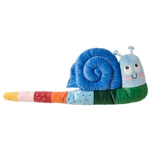 IKEA BRUMMIG cushion, snail shaped/multicolor, 35x14 in, Ikea Outlet | 4517AGHOX