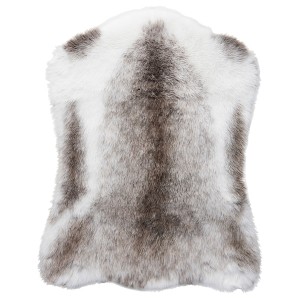 IKEA BULLERSKYDD rug, 2'4 inx2'11 in White / Brown, Ikea Outlet | 1652LRUNX