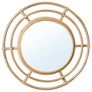 IKEA BUSKBO mirror, rattan, 16 1/2 in, Ikea Outlet | 9734FJWDO