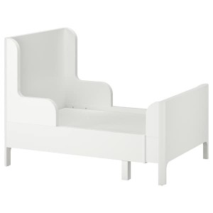 IKEA BUSUNGE extendable bed, 38 1/4x74 3/4 in White, Ikea Outlet | 2608OCRUZ