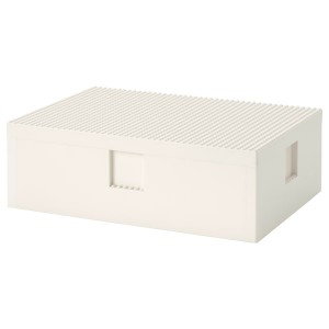 IKEA BYGGLEK LEGO® box with lid, 13 3/4x10x4 1/2 in, Ikea Outlet | 3789MGWPI