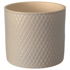 IKEA CHIAFRÖN plant pot, indoor/outdoor, 6 in Light Gray, Ikea Outlet | 7043IXNZY