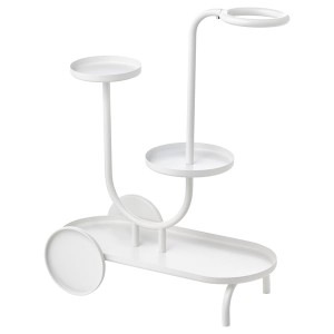 IKEA CHILISTRÅN plant stand with wheels, white, 29 ½ in, Ikea Outlet | 2015LISHK