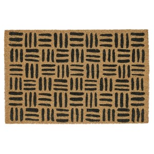 IKEA CYKELGRIND door mat, 2'0 inx2'11 in Natural / Black, Ikea Outlet | 6510CISAY