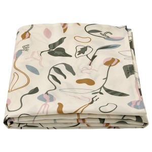 IKEA DAKSJUS tablecloth, 57x94 in Wipeable / Sprout Patterned Off White, Ikea Outlet | 7514YTPGF