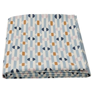 IKEA DAKSJUS tablecloth, 57x94 in Wipeable / Stripe Pattern Blue, Ikea Outlet | 4725ZGHLY