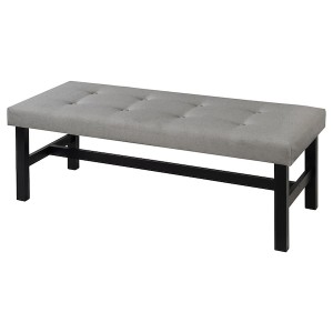 IKEA DALHOLEN bench, 44 1/8 in Gray / Black / Brown, Ikea Outlet | 1825EPNVD