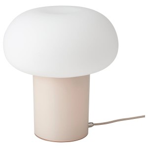IKEA DEJSA table lamp, beige/opal glass, 11 in, Ikea Outlet | 0596LQJOH