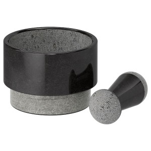 IKEA ÄDELSTEN mortar and pestel, marble black, Ikea Outlet | 9035TXFKB