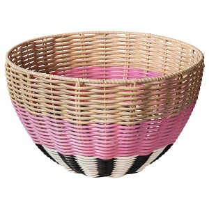 IKEA DJURTRÄNARE basket, beige/pink, 12 ½x7 ½ in, Ikea Outlet | 4095TNMAV