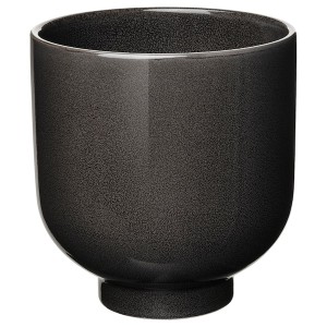 IKEA DRÖMSK plant pot, indoor/outdoor, 6 in Anthracite, Ikea Outlet | 5317RDJVZ