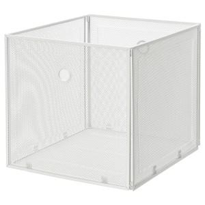 IKEA DRÖNJÖNS storage box, white, 13x14 ½x13 in, Ikea Outlet | 4985UCYWB