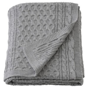 IKEA DÅRÖRT throw, gray, 51x67 in, Ikea Outlet | 3418UYKFT