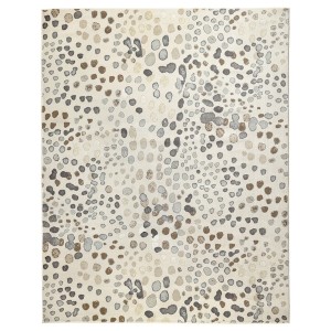 IKEA DUBBELFIL rug, low pile, 7'10 inx9'10 in Dot Pattern / Beige, Ikea Outlet | 1342RAHZX