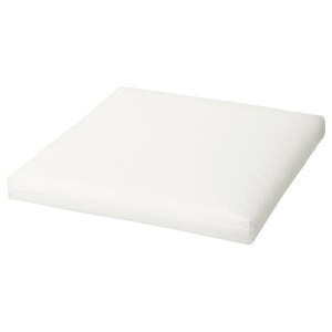 IKEA DUVHOLMEN inner chair pad, outdoor white, 19 5/8x19 5/8 in, Ikea Outlet | 4718LJTNZ