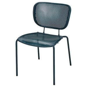 IKEA DUVSKÄR chair, in/outdoor, black-blue, Ikea Outlet | 8639RDYWU