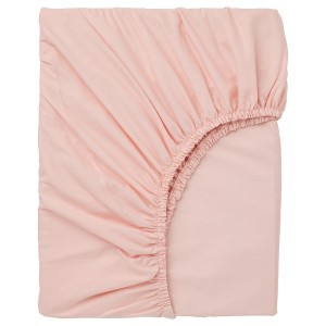IKEA DVALA fitted sheet, Queen Light Pink, Ikea Outlet | 0149ZGIYP
