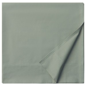 IKEA DVALA flat sheet, Queen Gray / Green, Ikea Outlet | 7314SOAQX
