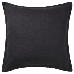 IKEA DYTÅG cushion cover, 20x20 in Black, Ikea Outlet | 2483ZPXQW