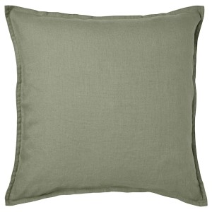 IKEA DYTÅG cushion cover, 20x20 in Gray / Green, Ikea Outlet | 5093MDHTK