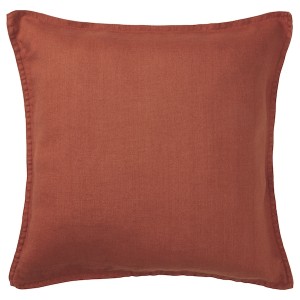 IKEA DYTÅG cushion cover, 20x20 in Red / Brown, Ikea Outlet | 0376YCWEU