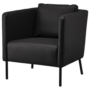 IKEA EKERÖ Armchair Bomstad Black, Ikea Outlet | 5864DCMZP