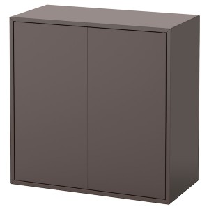 IKEA EKET Cabinet with 2 doors and shelf Dark Gray, Ikea Outlet | 9672MWGAY