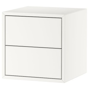 IKEA EKET Cabinet with 2 drawers, Width: 13 3/4 in White, Ikea Outlet | 5039GQUJW