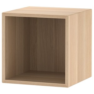 IKEA EKET cabinet, 13 3/4x13 3/4x13 3/4 in White Stained Oak Effect, Ikea Outlet | 3084CRWBX