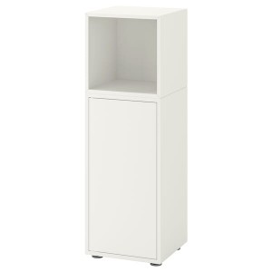 IKEA EKET storage combination with feet, 13 3/4x13 3/4x42 1/8 in White, Ikea Outlet | 0931GJVHP