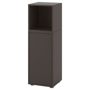 IKEA EKET storage combination with feet, 13 3/4x13 3/4x42 1/8 in Dark Gray, Ikea Outlet | 3260YBFDH