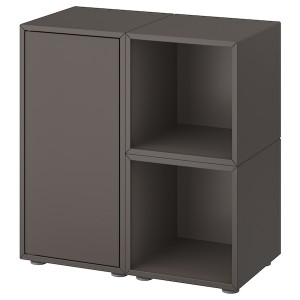 IKEA EKET storage combination with feet, 27 1/2x13 3/4x28 3/8 in Dark Gray, Ikea Outlet | 4589UMKQV