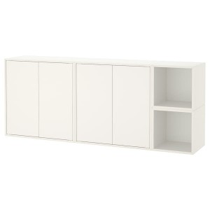 IKEA EKET wall-mounted cabinet combination, 68 7/8x13 3/4x27 1/2 in White, Ikea Outlet | 1870BFDYS