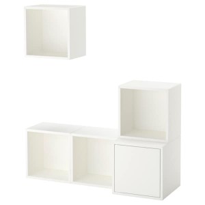 IKEA EKET wall-mounted cabinet combination, 41 3/8x13 3/4x47 1/4 in White, Ikea Outlet | 4172QGVNT