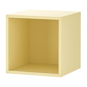 IKEA EKET wall-mounted shelving unit, 13 3/4x13 3/4x13 3/4 in Pale Yellow, Ikea Outlet | 5083WXTVS