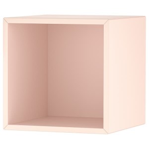 IKEA EKET wall-mounted shelving unit, 13 3/4x13 3/4x13 3/4 in Pale Pink, Ikea Outlet | 3124RZQNP