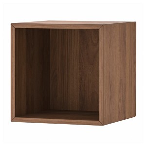 IKEA EKET wall-mounted shelving unit, 13 3/4x13 3/4x13 3/4 in Walnut Effect, Ikea Outlet | 0718ESGXZ