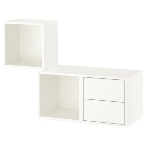 IKEA EKET wall-mounted storage combination, 41 3/8x13 3/4x27 1/2 in White, Ikea Outlet | 4957FPYUB