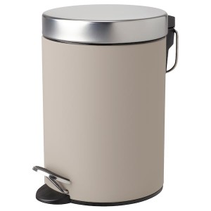 IKEA EKOLN trash can, 1 gallon Beige, Ikea Outlet | 7128VWXJB
