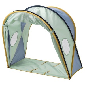 IKEA ELDFLUGA bed tent, 70/97 Blue / Green, Ikea Outlet | 1362THCUZ