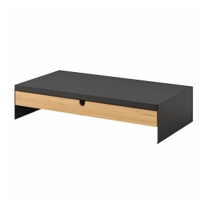 IKEA ELLOVEN monitor stand with drawer Anthracite, Ikea Outlet | 3719BPLVD