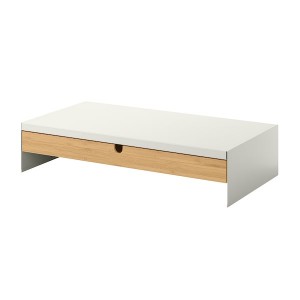 IKEA ELLOVEN monitor stand with drawer White, Ikea Outlet | 9420VSDWA