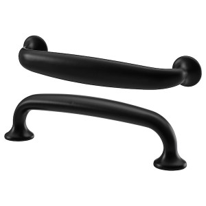 IKEA ENERYDA handle, 47/16 in, 2 pack Black, Ikea Outlet | 7542WSMAV
