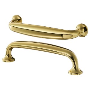 IKEA ENERYDA handle, 47/16 in, 2 pack Brass Color, Ikea Outlet | 6583BOTYU