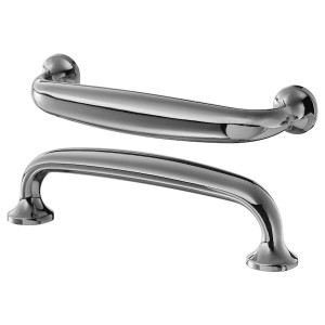 IKEA ENERYDA handle, 47/16 in, 2 pack Chrome Plated, Ikea Outlet | 3270KXRFS