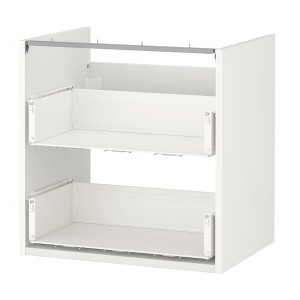 IKEA ENHET Base cabinet for sink with 2 drawers, 24x18x24 in White, Ikea Outlet | 2418FCVYP