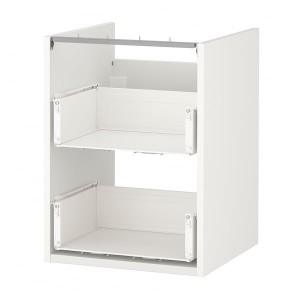 IKEA ENHET Base cabinet for sink with 2 drawers, 18x18x24 in White, Ikea Outlet | 4186BROQH