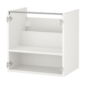 IKEA ENHET Base cabinet for sink with shelf, 24x18x24 in White, Ikea Outlet | 9671FIBOZ